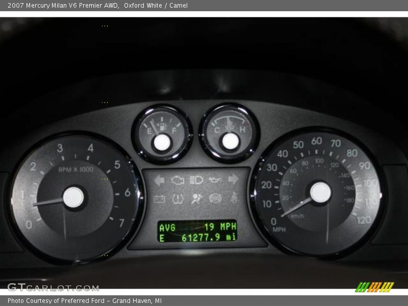 Oxford White / Camel 2007 Mercury Milan V6 Premier AWD