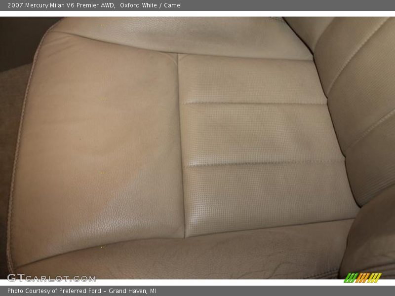 Oxford White / Camel 2007 Mercury Milan V6 Premier AWD