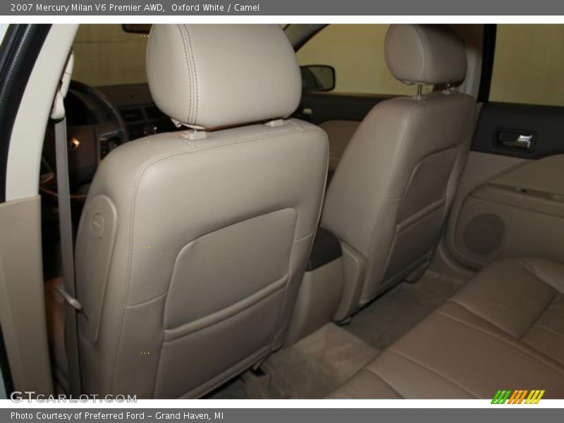 Oxford White / Camel 2007 Mercury Milan V6 Premier AWD