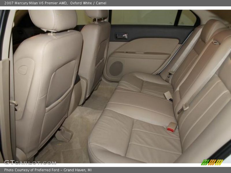 Oxford White / Camel 2007 Mercury Milan V6 Premier AWD