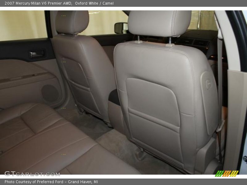 Oxford White / Camel 2007 Mercury Milan V6 Premier AWD