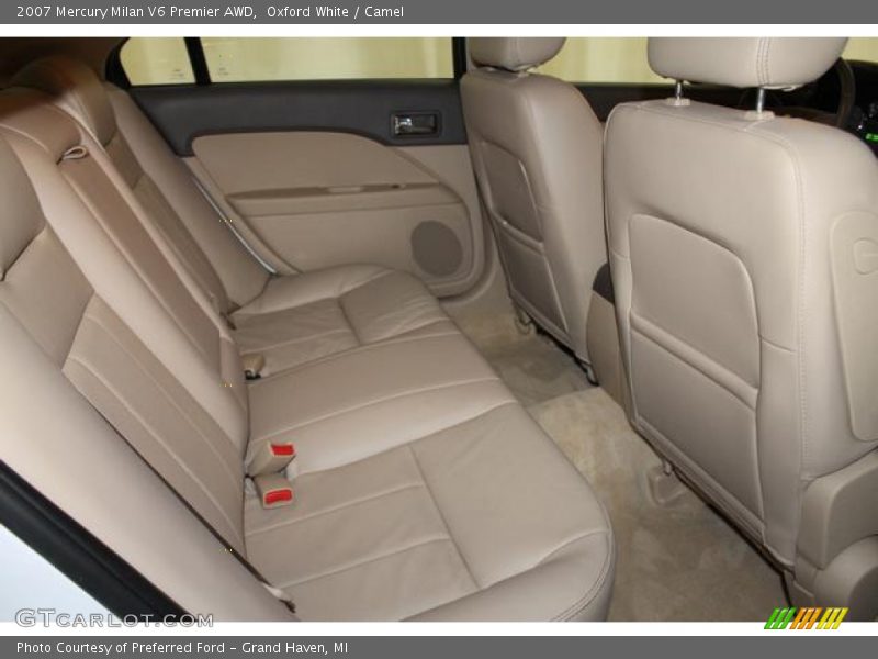 Oxford White / Camel 2007 Mercury Milan V6 Premier AWD