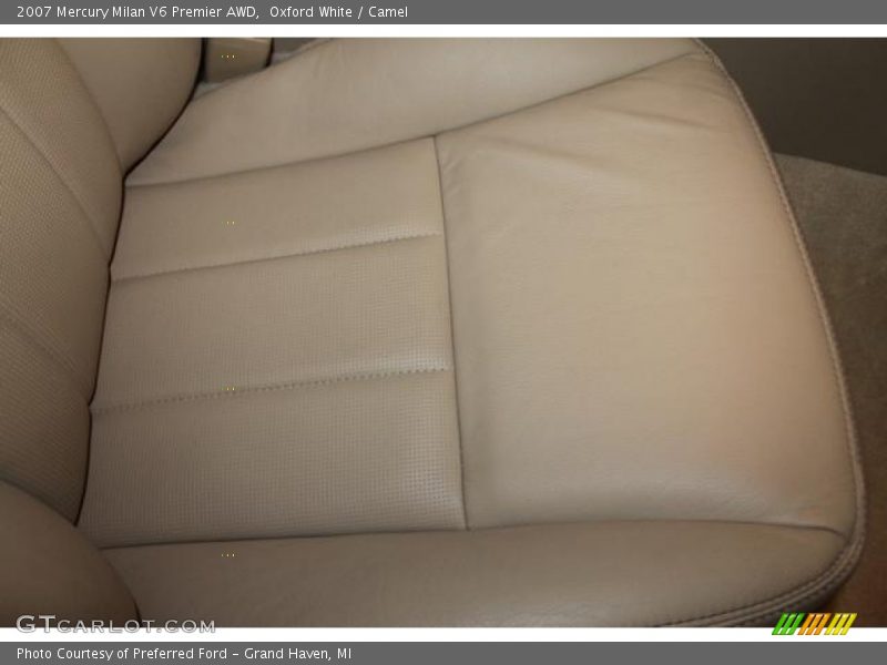 Oxford White / Camel 2007 Mercury Milan V6 Premier AWD