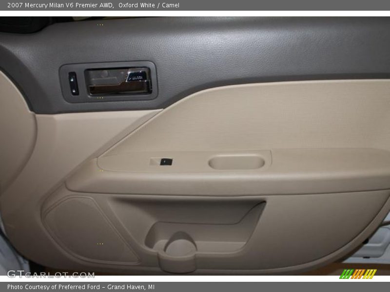 Oxford White / Camel 2007 Mercury Milan V6 Premier AWD