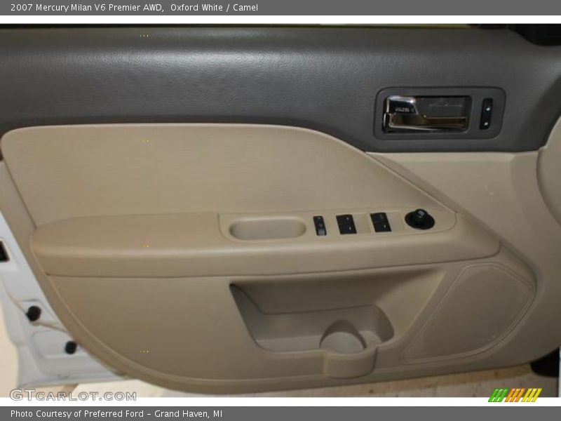 Oxford White / Camel 2007 Mercury Milan V6 Premier AWD