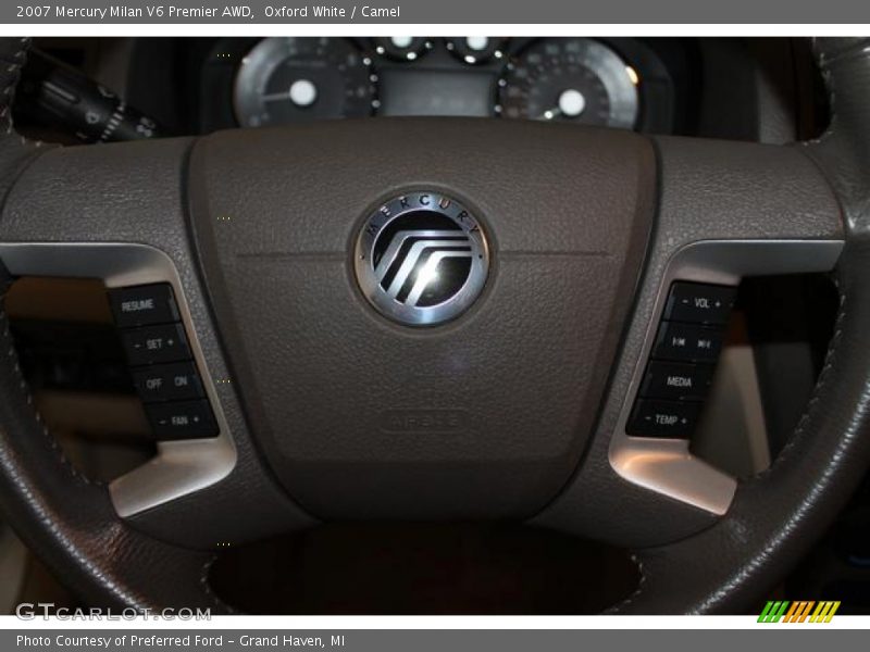 Oxford White / Camel 2007 Mercury Milan V6 Premier AWD