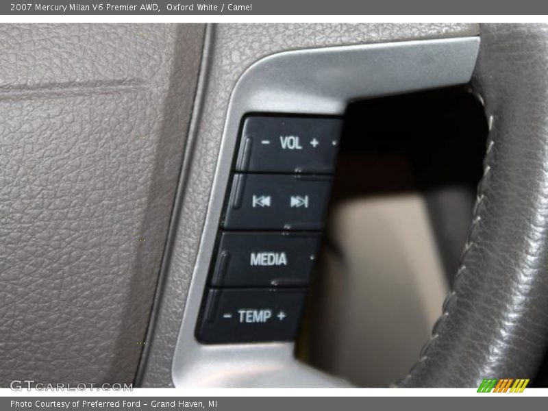 Oxford White / Camel 2007 Mercury Milan V6 Premier AWD