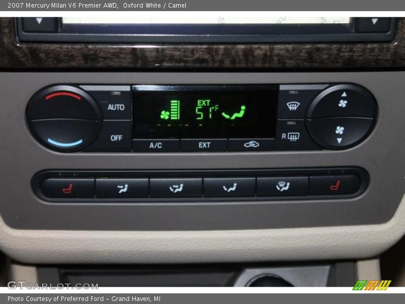 Oxford White / Camel 2007 Mercury Milan V6 Premier AWD