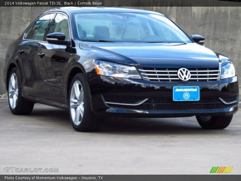Black / Cornsilk Beige 2014 Volkswagen Passat TDI SE