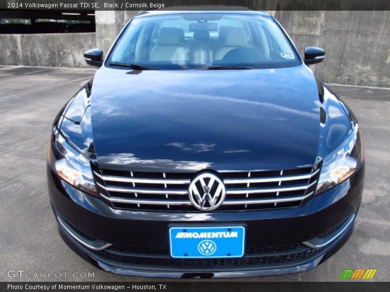 Black / Cornsilk Beige 2014 Volkswagen Passat TDI SE