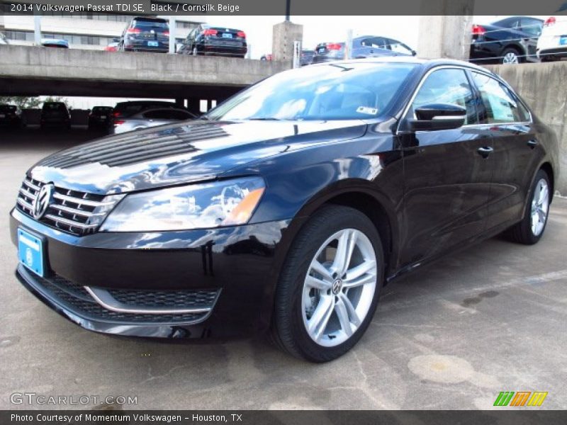 Black / Cornsilk Beige 2014 Volkswagen Passat TDI SE