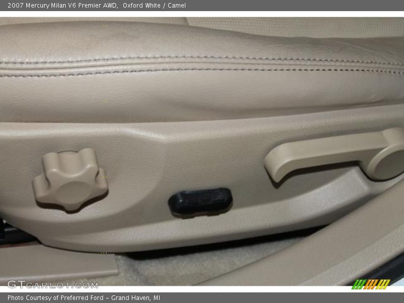 Oxford White / Camel 2007 Mercury Milan V6 Premier AWD