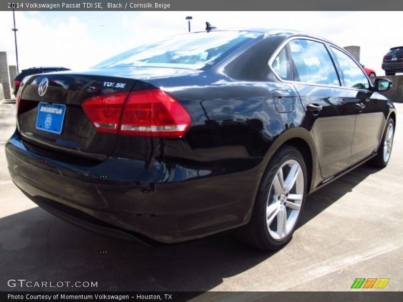 Black / Cornsilk Beige 2014 Volkswagen Passat TDI SE