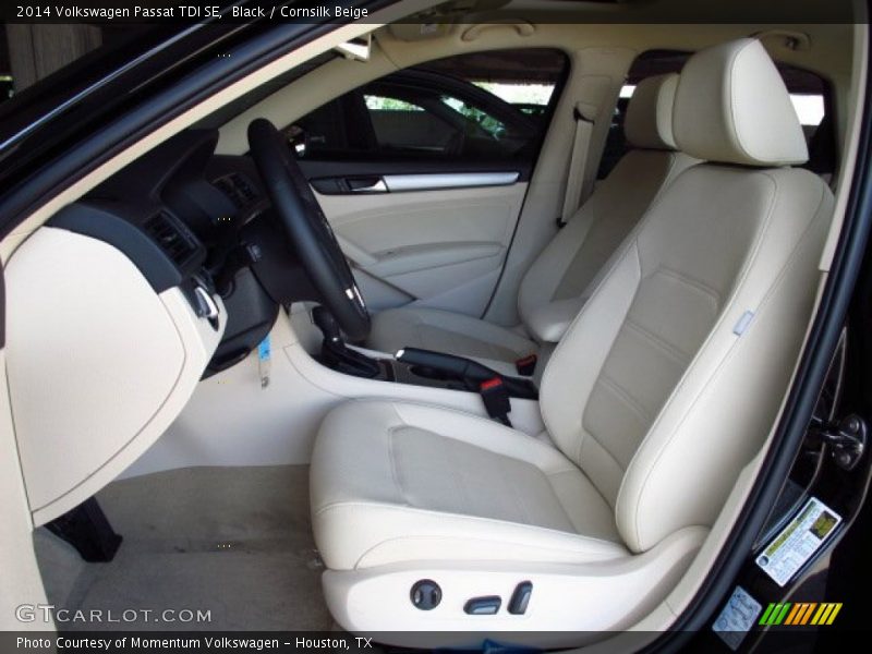 Black / Cornsilk Beige 2014 Volkswagen Passat TDI SE