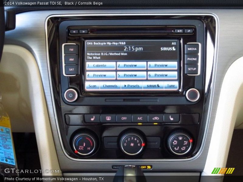 Black / Cornsilk Beige 2014 Volkswagen Passat TDI SE