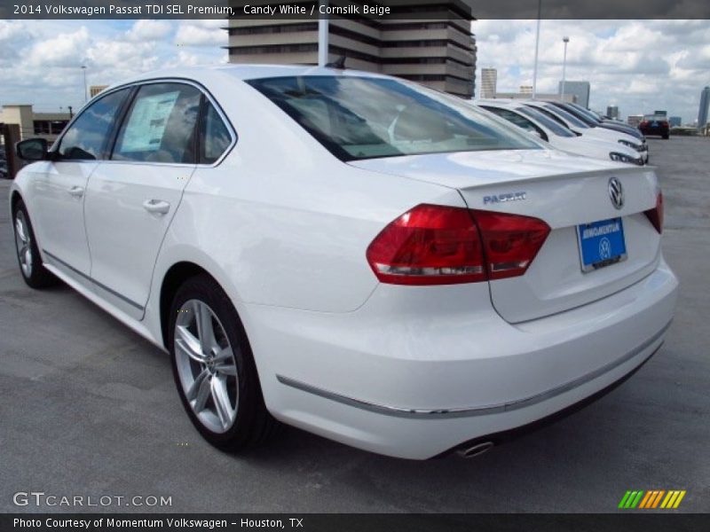 Candy White / Cornsilk Beige 2014 Volkswagen Passat TDI SEL Premium