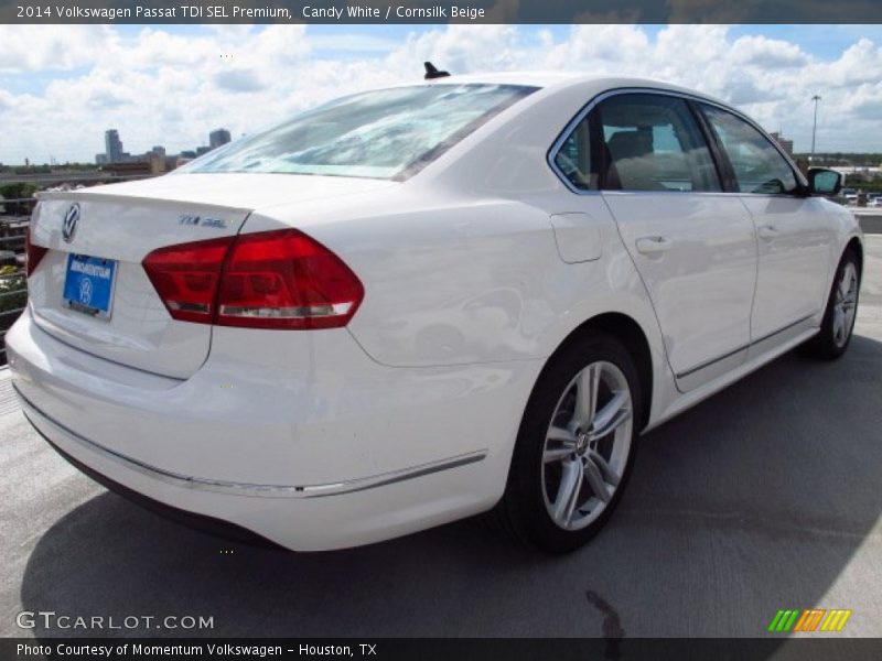 Candy White / Cornsilk Beige 2014 Volkswagen Passat TDI SEL Premium