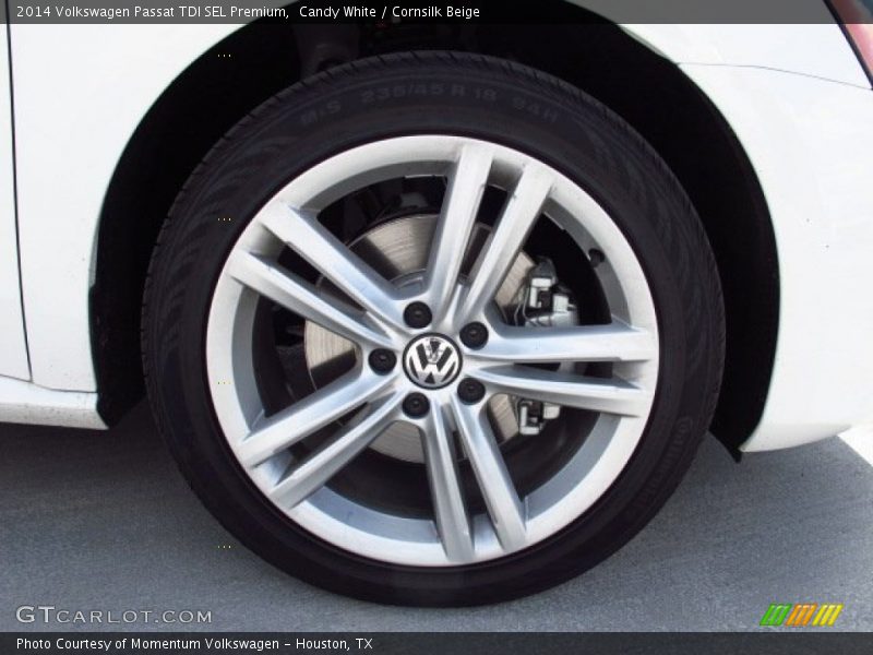 Candy White / Cornsilk Beige 2014 Volkswagen Passat TDI SEL Premium