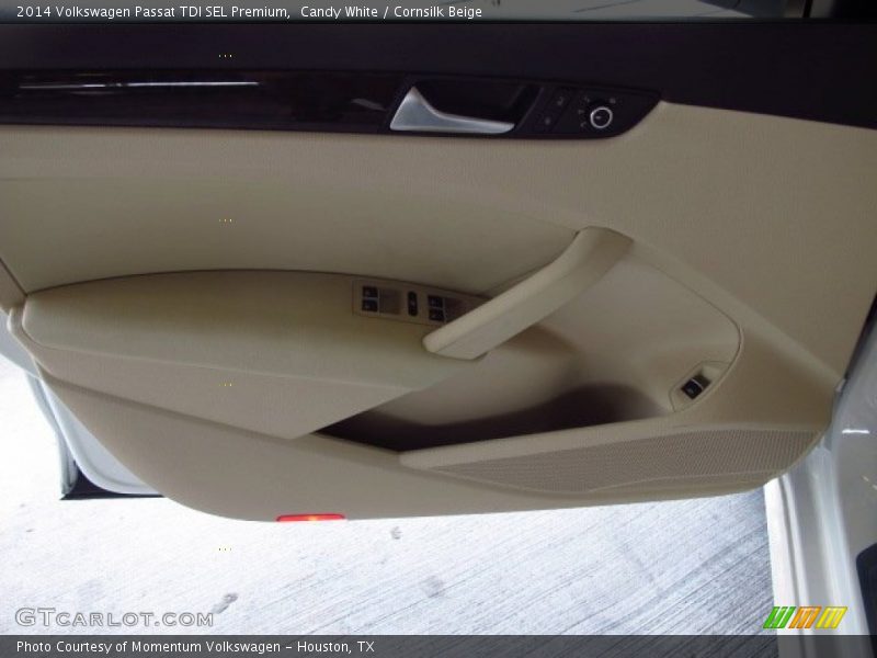 Candy White / Cornsilk Beige 2014 Volkswagen Passat TDI SEL Premium