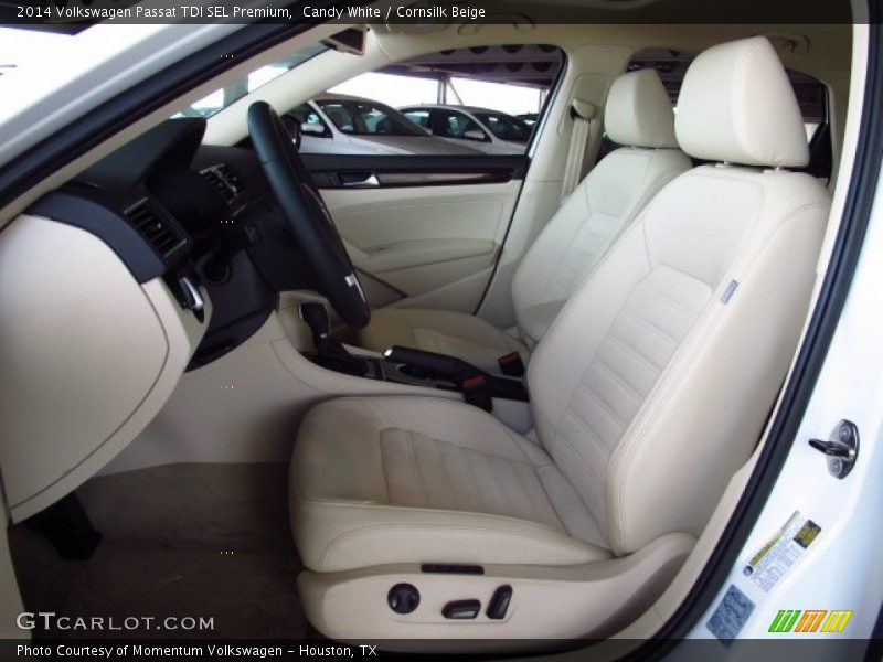 Candy White / Cornsilk Beige 2014 Volkswagen Passat TDI SEL Premium