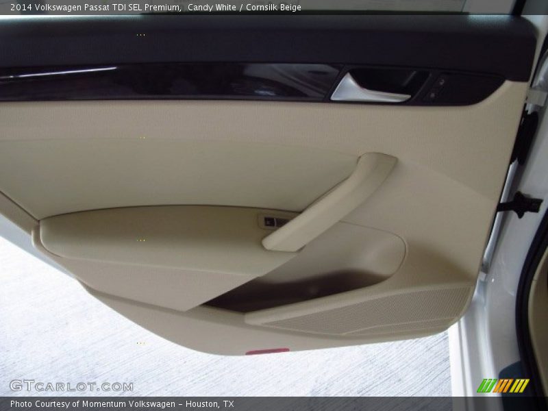 Candy White / Cornsilk Beige 2014 Volkswagen Passat TDI SEL Premium