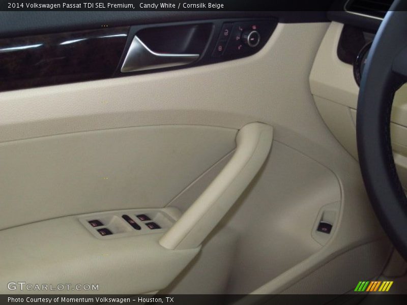 Candy White / Cornsilk Beige 2014 Volkswagen Passat TDI SEL Premium