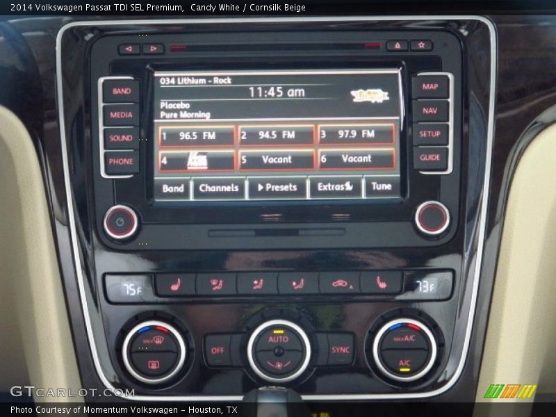 Candy White / Cornsilk Beige 2014 Volkswagen Passat TDI SEL Premium