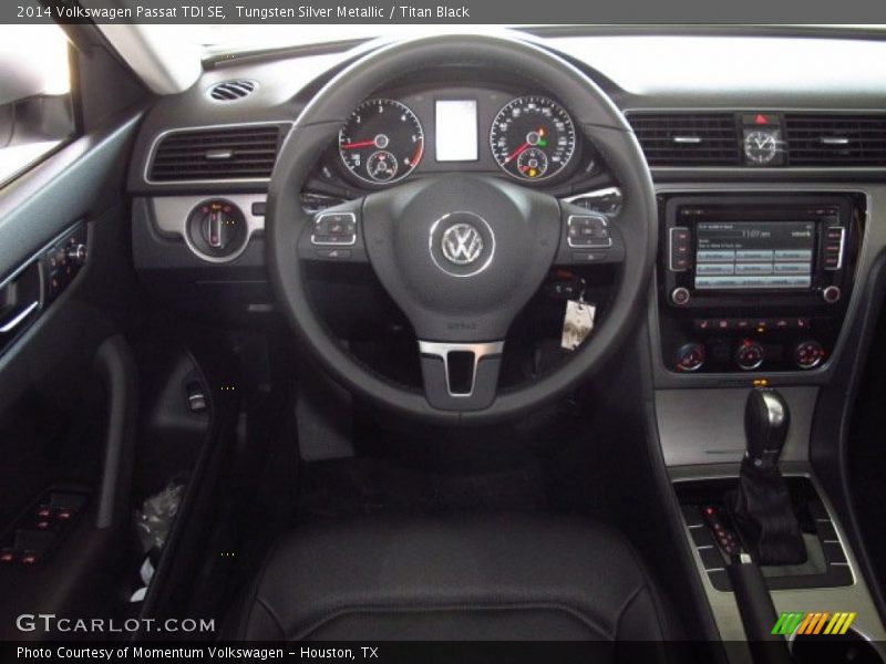 Tungsten Silver Metallic / Titan Black 2014 Volkswagen Passat TDI SE