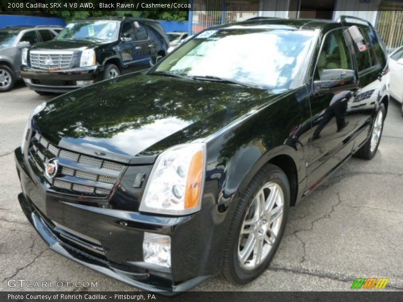 Black Raven / Cashmere/Cocoa 2008 Cadillac SRX 4 V8 AWD