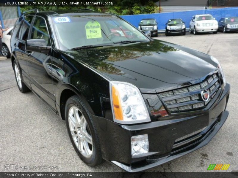 Black Raven / Cashmere/Cocoa 2008 Cadillac SRX 4 V8 AWD
