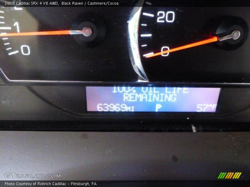 Black Raven / Cashmere/Cocoa 2008 Cadillac SRX 4 V8 AWD