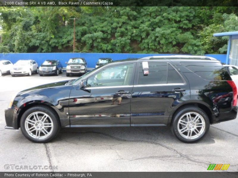 Black Raven / Cashmere/Cocoa 2008 Cadillac SRX 4 V8 AWD