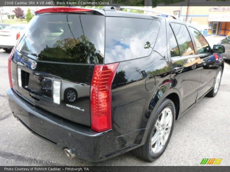 Black Raven / Cashmere/Cocoa 2008 Cadillac SRX 4 V8 AWD