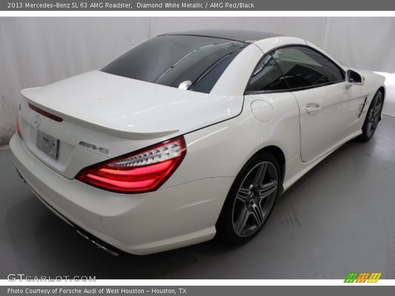 Diamond White Metallic / AMG Red/Black 2013 Mercedes-Benz SL 63 AMG Roadster