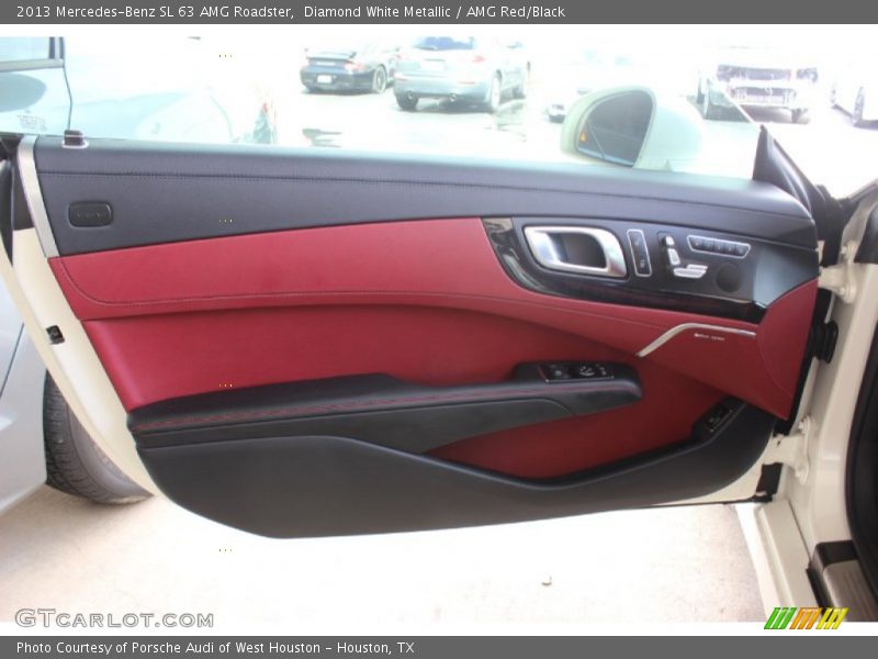Diamond White Metallic / AMG Red/Black 2013 Mercedes-Benz SL 63 AMG Roadster