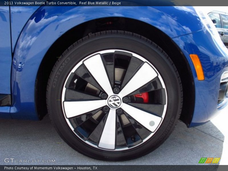 Reef Blue Metallic / Beige 2013 Volkswagen Beetle Turbo Convertible