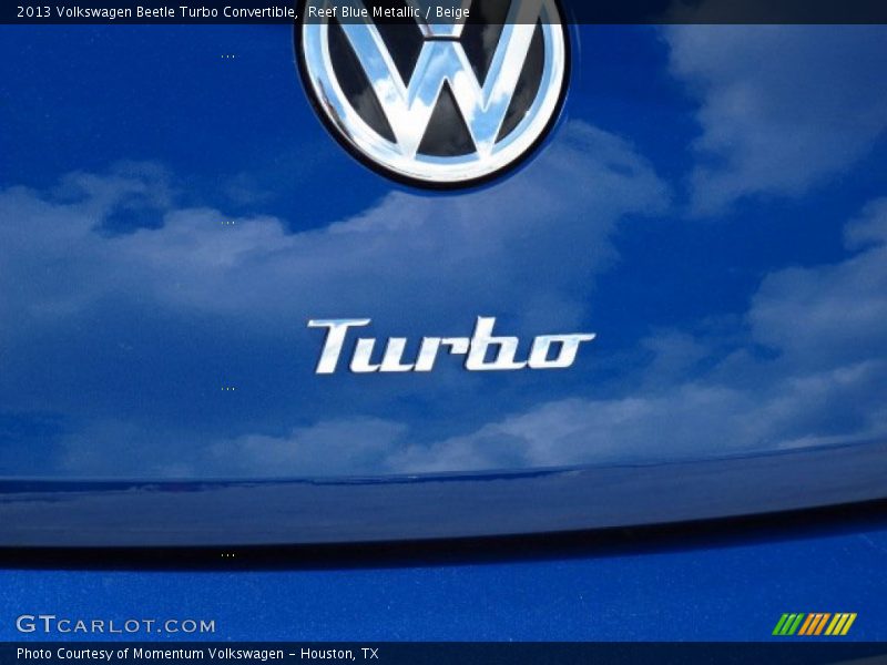 Reef Blue Metallic / Beige 2013 Volkswagen Beetle Turbo Convertible
