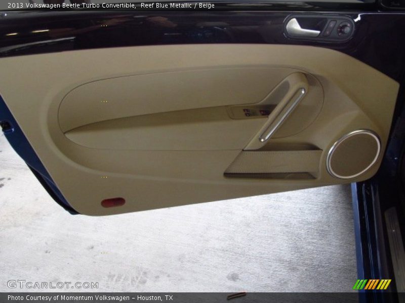 Reef Blue Metallic / Beige 2013 Volkswagen Beetle Turbo Convertible