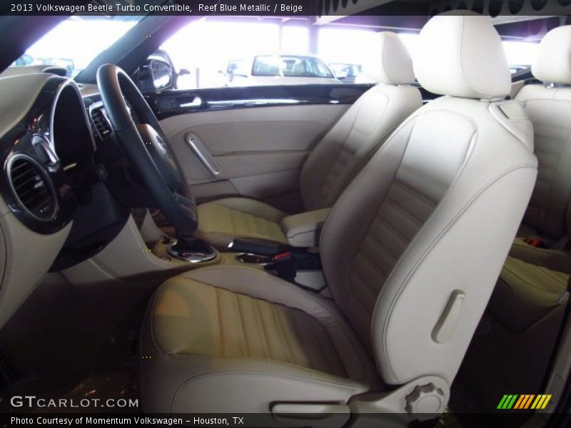 Reef Blue Metallic / Beige 2013 Volkswagen Beetle Turbo Convertible