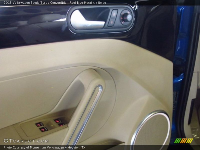 Reef Blue Metallic / Beige 2013 Volkswagen Beetle Turbo Convertible
