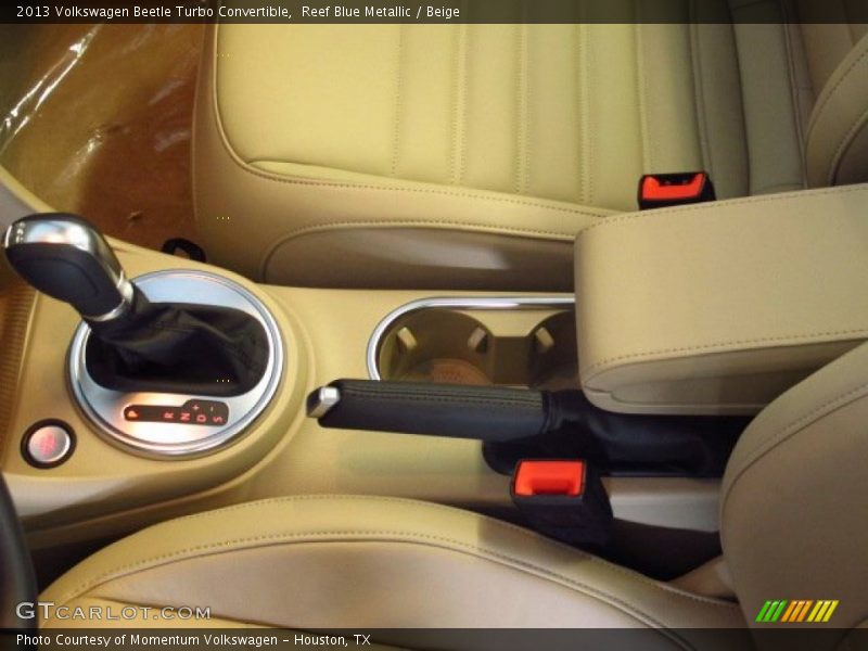 Reef Blue Metallic / Beige 2013 Volkswagen Beetle Turbo Convertible