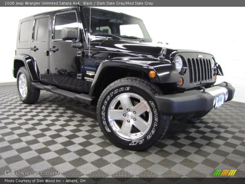 Black / Dark Slate Gray/Med Slate Gray 2008 Jeep Wrangler Unlimited Sahara 4x4