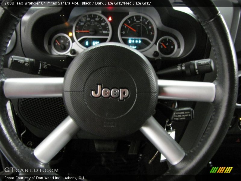 Black / Dark Slate Gray/Med Slate Gray 2008 Jeep Wrangler Unlimited Sahara 4x4