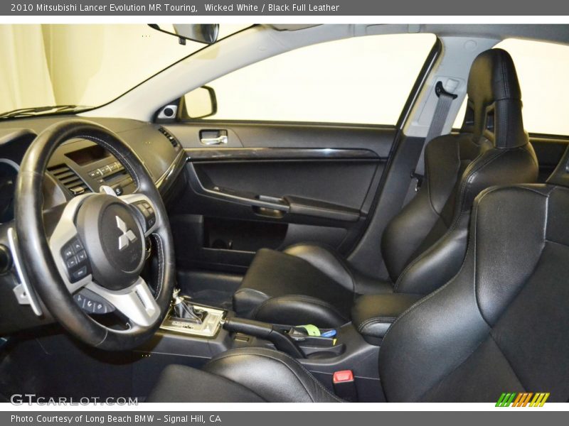 Front Seat of 2010 Lancer Evolution MR Touring