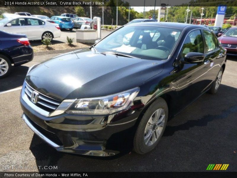 Crystal Black Pearl / Black 2014 Honda Accord LX Sedan