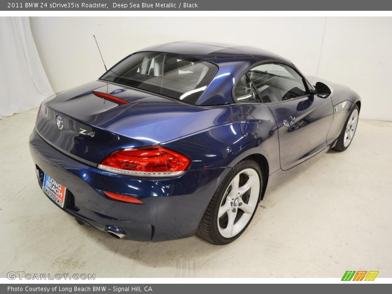 Deep Sea Blue Metallic / Black 2011 BMW Z4 sDrive35is Roadster