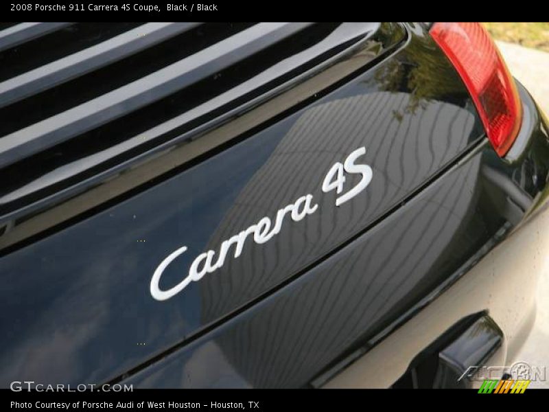 Black / Black 2008 Porsche 911 Carrera 4S Coupe