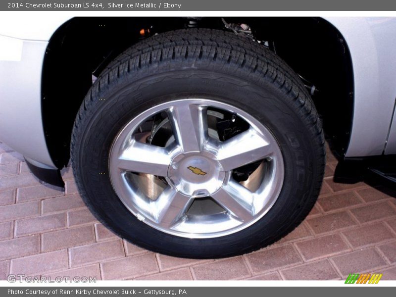 Silver Ice Metallic / Ebony 2014 Chevrolet Suburban LS 4x4