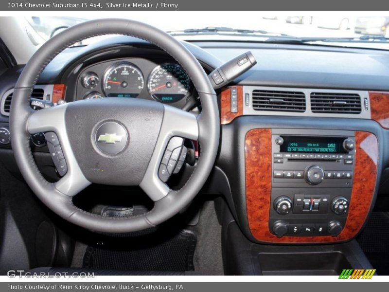 Silver Ice Metallic / Ebony 2014 Chevrolet Suburban LS 4x4