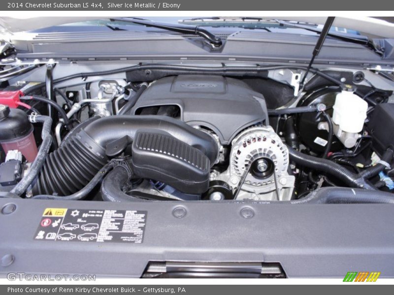 Silver Ice Metallic / Ebony 2014 Chevrolet Suburban LS 4x4